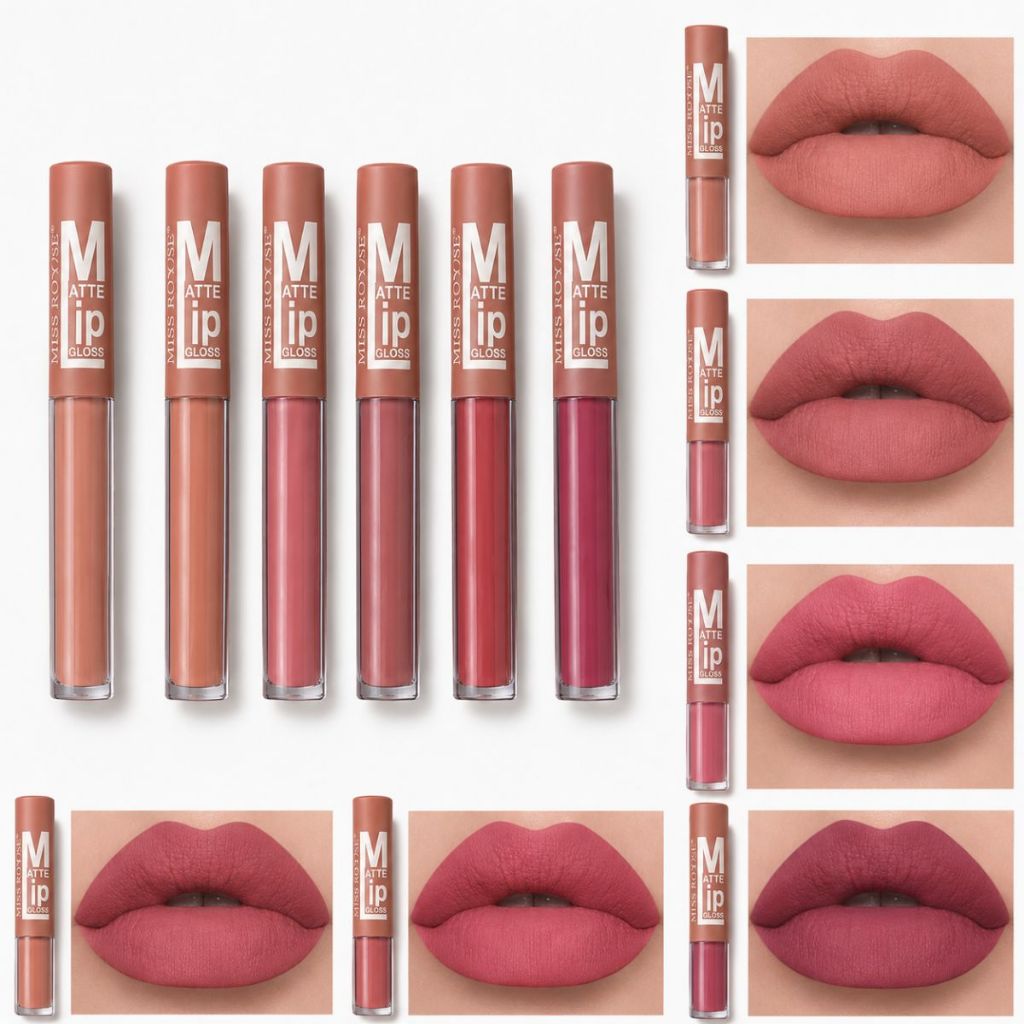 Batom Líquido Mate Batom kit com 6 cores
