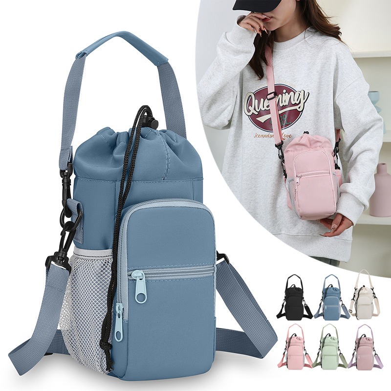 Mochila isolada de grande capacidade ao ar livre garrafa térmica e capa protetora impermeável para celular MM