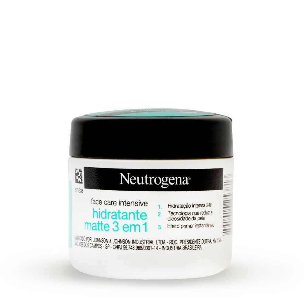 Hidratante Facial Matte 3 em1 NEUTROGENA® Face Care Intensive, 100g