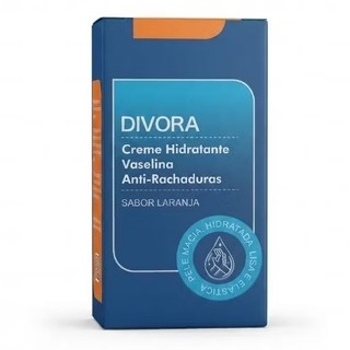 Divora - Creme Hidratante Vaselina Anti-Rachaduras Sabor Laranja.