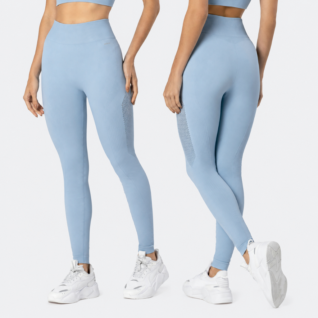 Calça Legging Fitness Grossa Resistente Poliamida Detalhe Lateral Selene Treino Academia