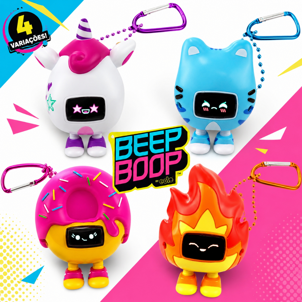 Bichinho Virtual Beep Boop Brinquedo Interativo Infantil tipo tamagotch Multikids Original