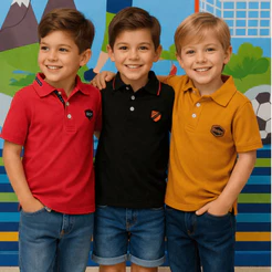 Camisa Masculina Gola Polo Infatil