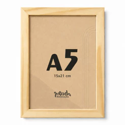 Kit 3 Molduras Cruas A5 15x21cm Completas Com Acetato Quadro Para Fotos Posters E Imagens