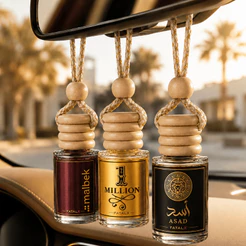 Cheirinho de Carro Aromatizante Automotivo Perfume Importado Retrovisor Kit 3 Unidades Fragrância Luxo Arabe