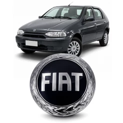 Emblema Fiat Grade Palio G2 Siena G2 Marea 2001 2003 A 2006 Azul Cromado