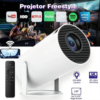 Projetor HY300 Original Portátil Smart Android 11 4K Ultra HD HDMI Wifi Bluetooth Alto Fa…