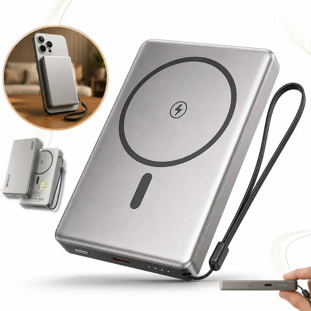 Magsafe 10.000mah Carregador Portatil Power Bank Indução Magnético 20w Compativel iPhone 12 13 14 15 16 17 Pro Max