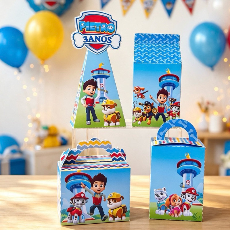 KIT/PERSONALIZADOS PATRULHA CANINA PARA LEMBRANCINHAS DE ANIVERSÁRIO/ FESTA PATRULHA CANINA  ( JÁ VAI COLADO)