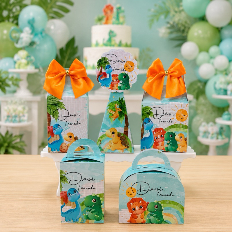 Kit Festa Dino Baby Dinossauros Personalizado lembrancinha mêsversário aniversário decoração