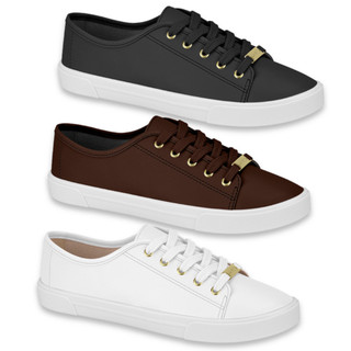 Tenis Feminino Moleca Básico Causal Branco Conforto Original Envio Imediato Super Leve Clássico