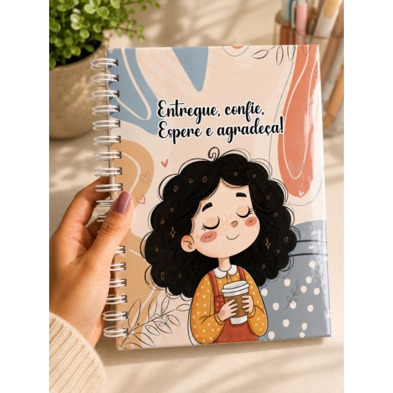 CADERNO PEQUENO A5  Folhas decoradas  - COM FRASES MOTIVACIONAIS 80 FOLHAS - PARA ANOTAÇÕES