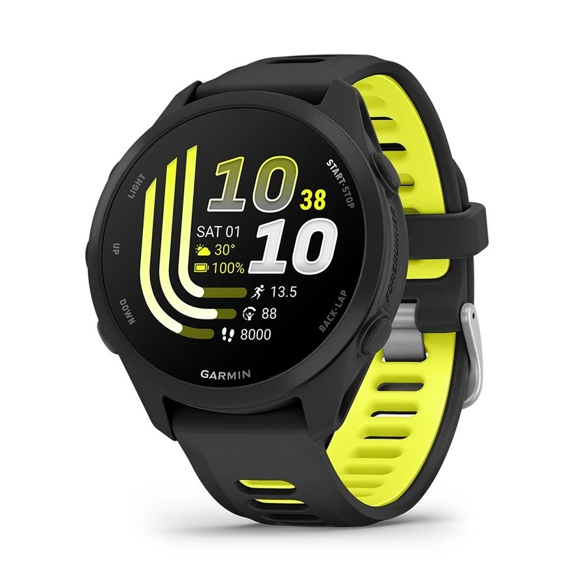 Relógio Smartwatch Garmin Forerunner 170 Basic Preto 43mm GPS AMOLED 1.2 Pol Garmin 5 ATM
