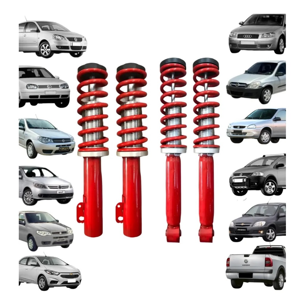 Kit Suspensão Rosca Slim Completo - Escolha Seu Modelo
