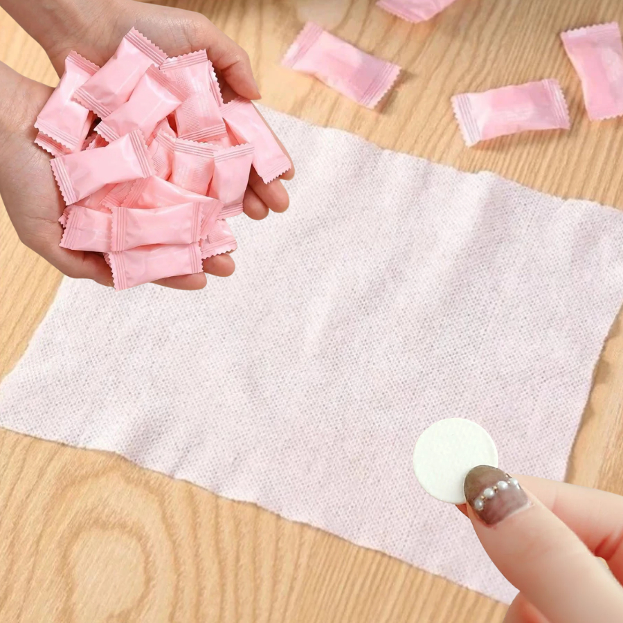 Toalha De Maquiagem Não Tecida Descartável De 30pcs Limpeza Facial Macia Comprimida