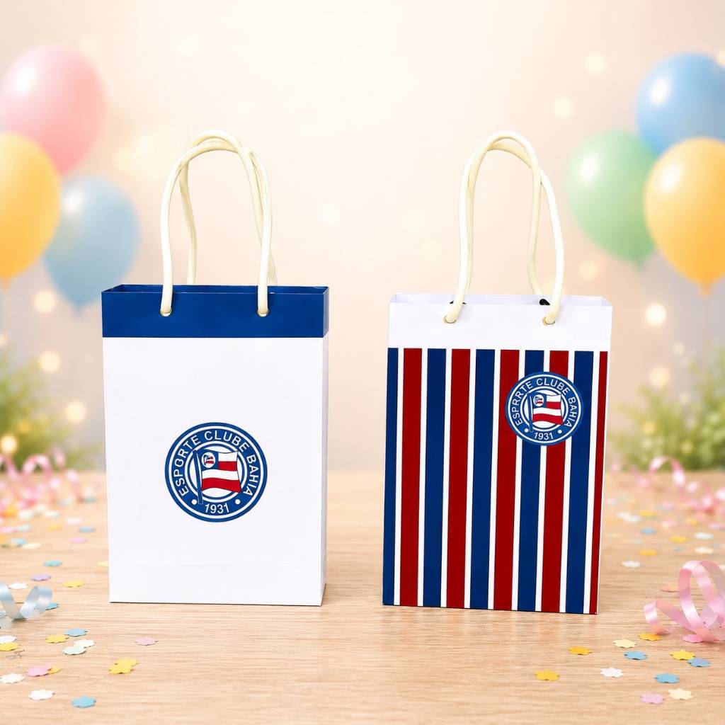 Sacolinha Futebol Bahia Personalizada /Lembrancinha de Festa /Aniversário