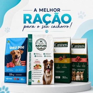 Ração Para Cachorro Todas as Raças Diversos Modelos Adulto Filhote Pequenas Raças Super Premium 10Kg e 15