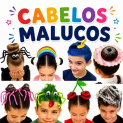 DIY Cabelo Maluco Tematico! Escolha entre arco-iris, lagarto, aranha, polvo entre outros e faça você mesmo!