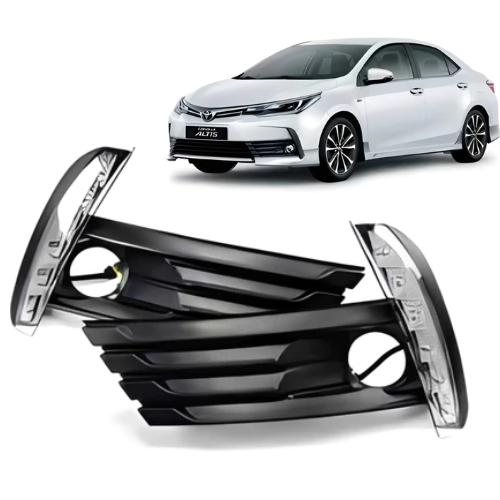 PARA TOYOTA COROLLA 2017-2018 Barra de luz LED DRL Luz diurna Luz de circulação diurna Tampa da lâmpada de neblina Conju