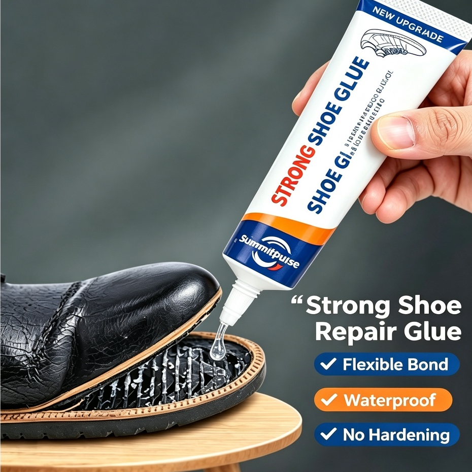 Cola Sapateiro Extra Forte Flexível, Impermeável, Secagem Rápida, Transparente para Sapatos, Tênis, Couro e Borracha