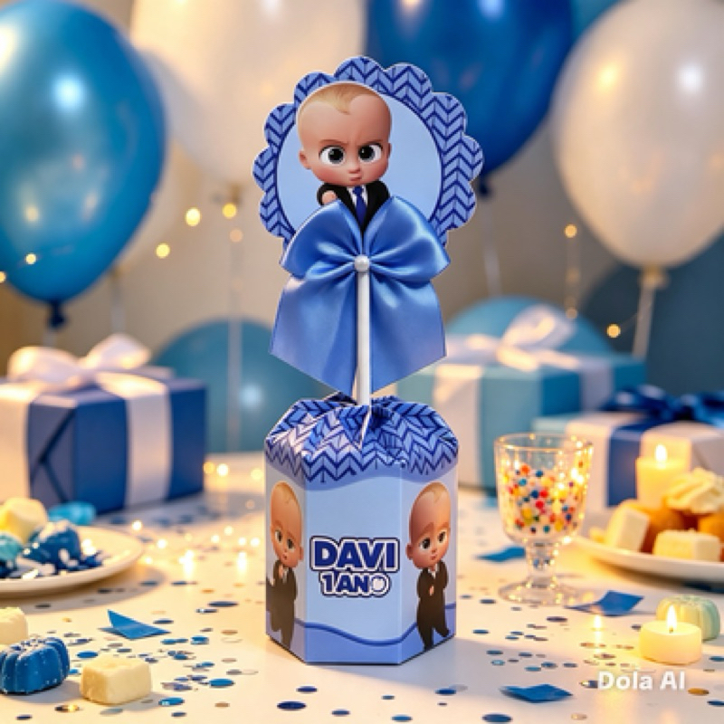 Centro de Mesa Poderoso Chefinho – Enfeite de Mesa Festa Infantil Aniversário Decoração Personalizada
