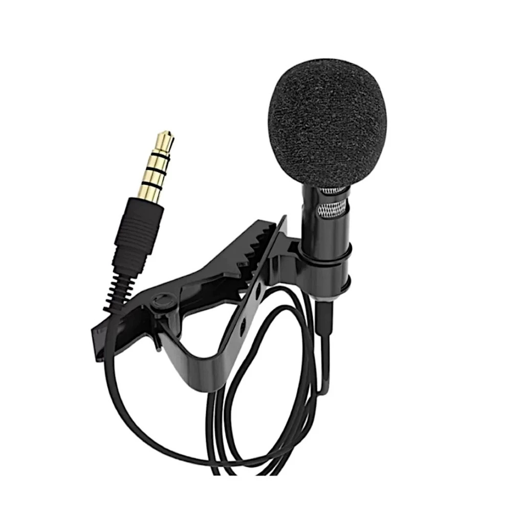 Microfone de Lapela P2 para Celular Android e PC Som Profissional