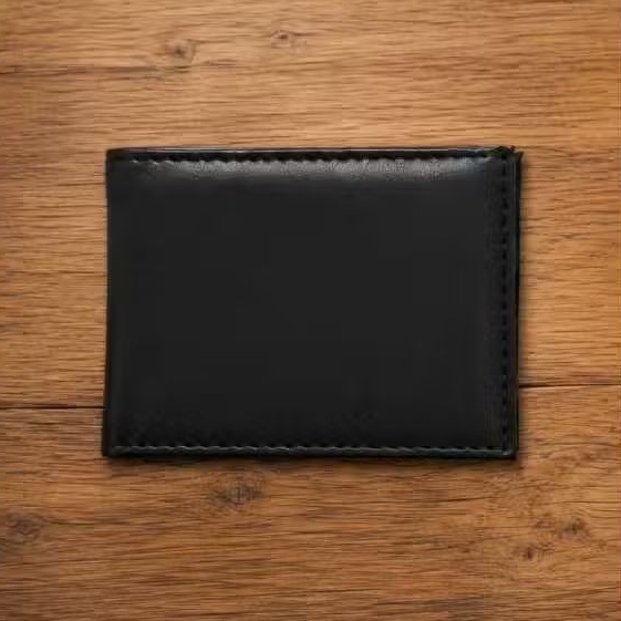 Carteira Masculina Slim Porta Cartões CNH RG Dinheiro Preta