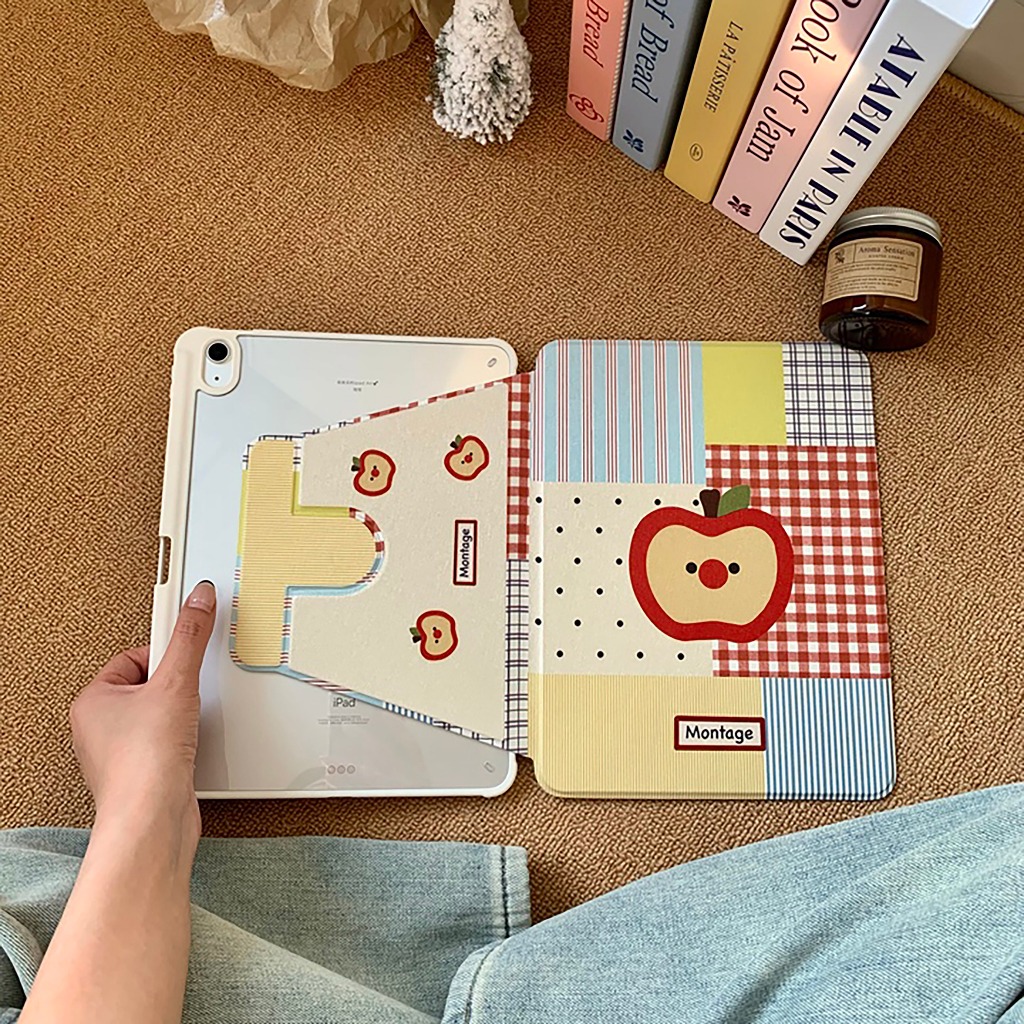 ⚡Pronto para envio⚡case protetor Rotação 360° Gen10 Air6 Apple Pencil Maçã quadr