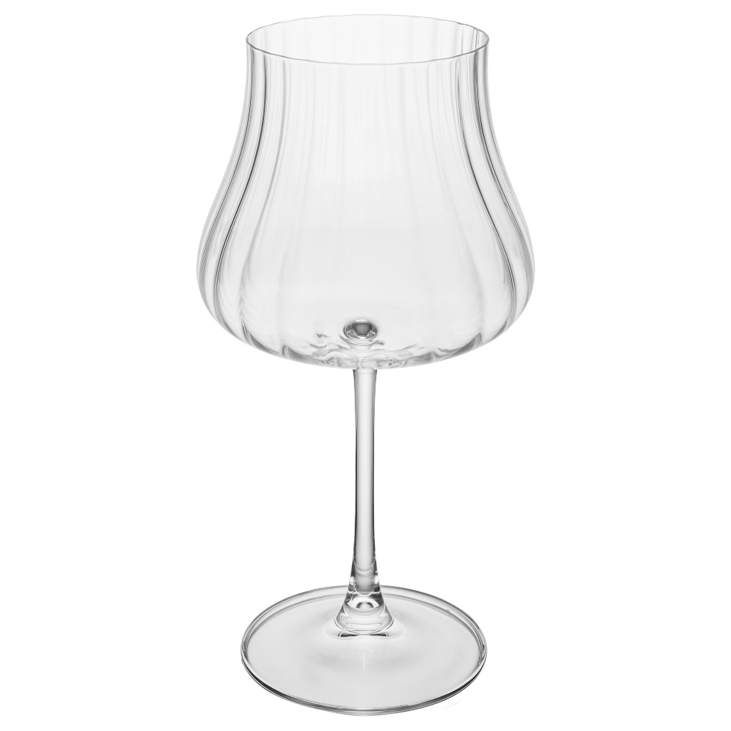 Taça Iduna Optic 580ml Cristal Ecológico Lyor Wine Mesa Posta Jantar e Receber Qualidade Elegância Degustação Canelada · foto 2