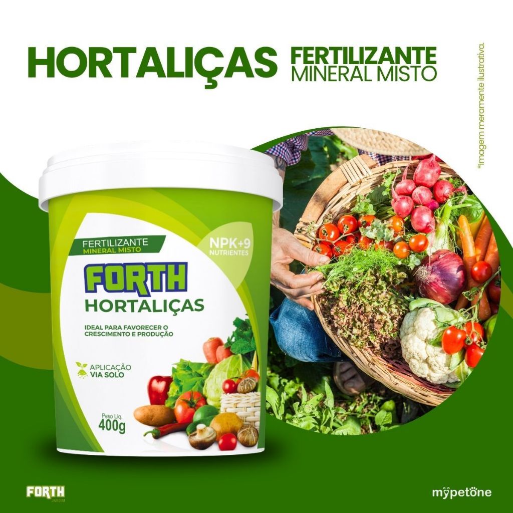 Kit 2 Fertilizante Adubo Forth Hortaliças 400g Nutrição Para Hortas · foto 2