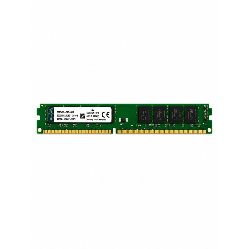 Memória RAM Kingston 8GB DDR3 1600MHz Desktop KVR16N11/8