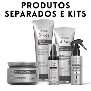 Siàge Nutri Diamond Eudora - Escolher - Shampoo, Condicionador, Máscara Capilar, Óleo Nutritivo e Bruma