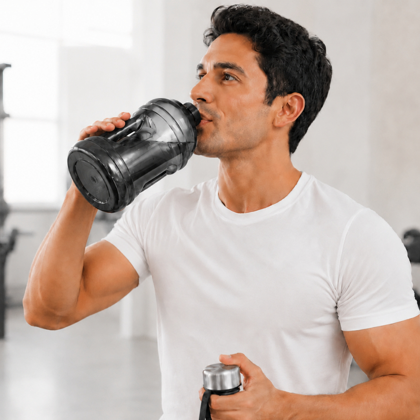 Garrafa de Água 1,8L Galão Squeeze Academia Fitness Viagem BPA Free Element