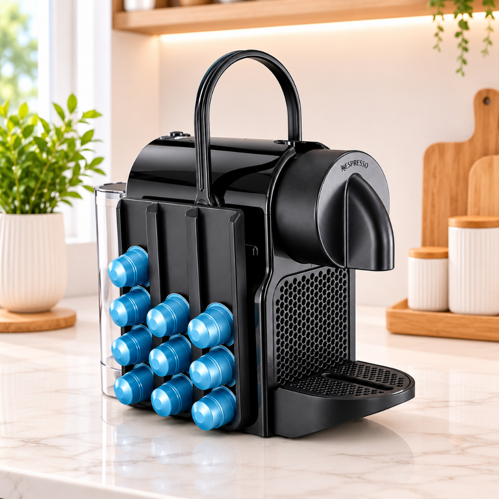 Porta Cápsulas Nespresso Organizador Lateral para Cafeteira Suporte Dispenser de Cápsulas de Café