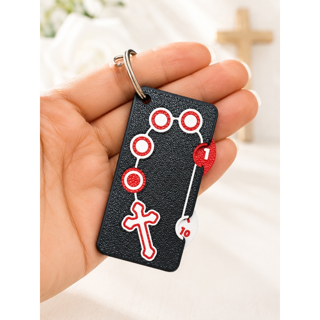 Terço de Mão Católico  | Mini Terço de Bolso com Cruz | Lembrancinha Religiosa | Presente de Fé e Devoção