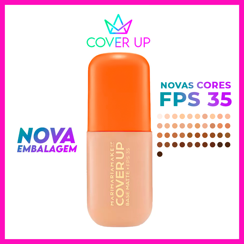 Base Líquida Matte Cover Up Mari Maria Makeup de Alta Cobertura