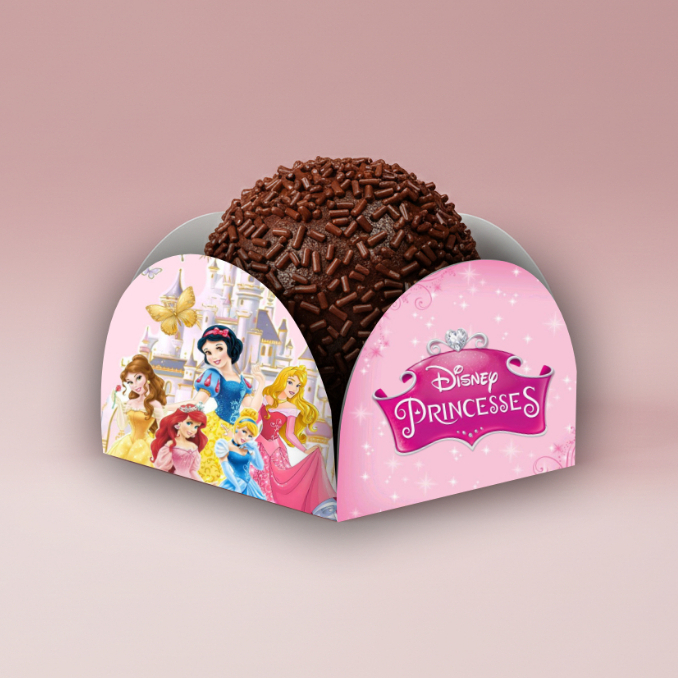 100 Forminhas Personalizadas para Docinhos e Brigadeiros - Moana, Princesas, Carros, Toy Story, Hulk, Patrulha Canina