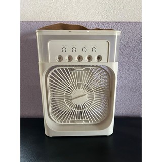 refrigerador de ar ventilador umidificador portátil com led reservatório de água led usb