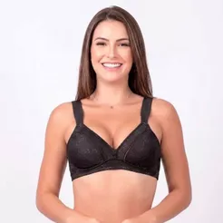 Sutiã Cobertura Total Merlot Duloren Sem Bojo Sem Aro Feminino Adulto