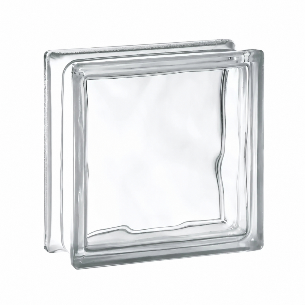 Tijolo de Vidro 19x19 Incolor Transparente Bloco de Vidro para Parede, Divisória, Box e Decoração