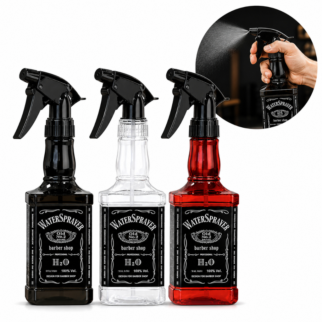 Borrifador Garrafa Jack Daniels Spray Barber Shop Barbearia Cabeleireiro 470ml