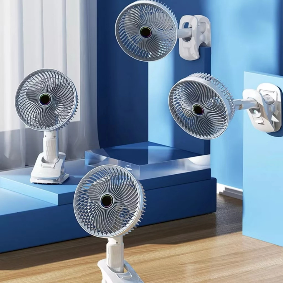 Mini Ventilador Portatil Recarregavel com para Celular e Clip de Suporte em qualqer lugar