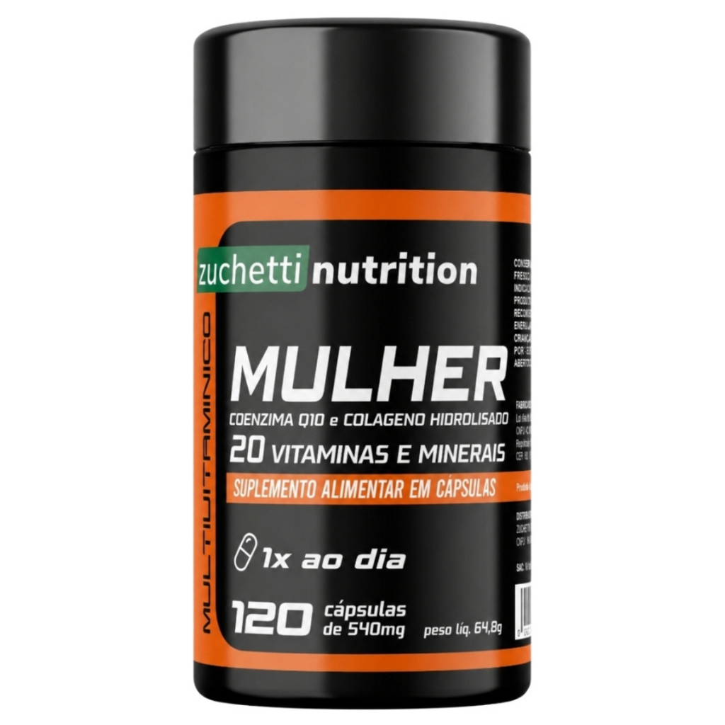 Multivitaminico Mulher Az Polivitaminico para Mulher 120 Capsulas zuchetti nutrition