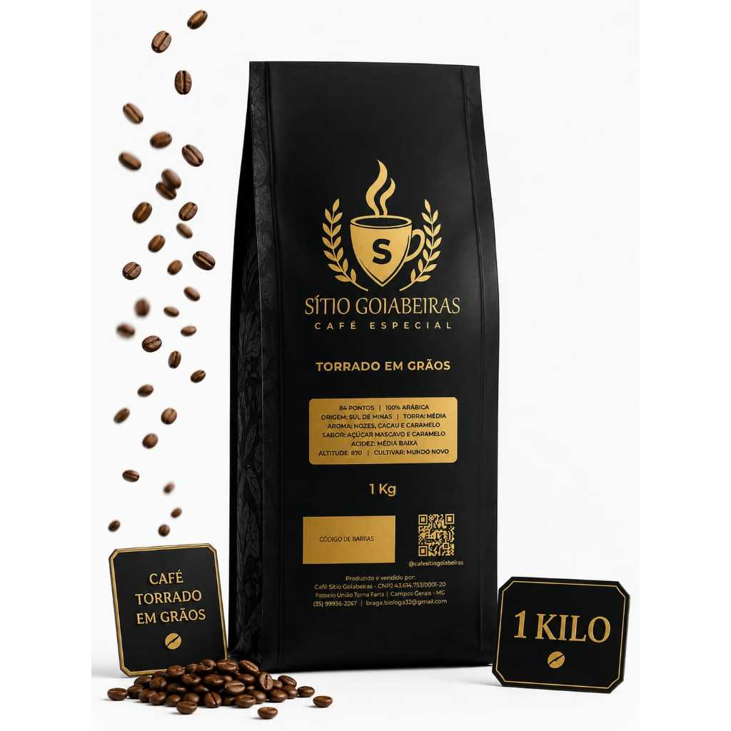 🔥 Café Especial Sítio Goiabeiras 1Kg (84pts) em Grãos – Microlote Exclusivo