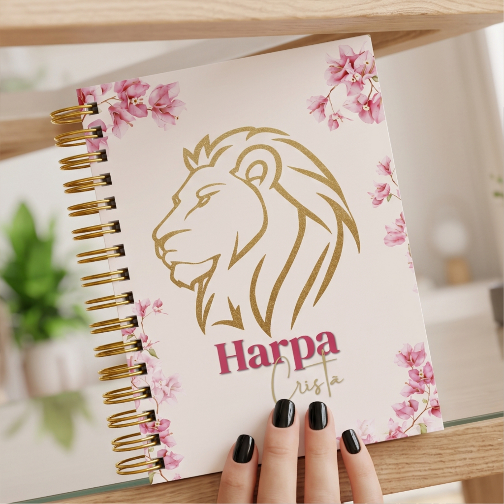 HARPA 2026 | HARPA CRISTÃ PERSONALIZADA / 690 HINOS / ATUALIZADA / PRESENTE RELIGIOSO / CAPA DURA A5
