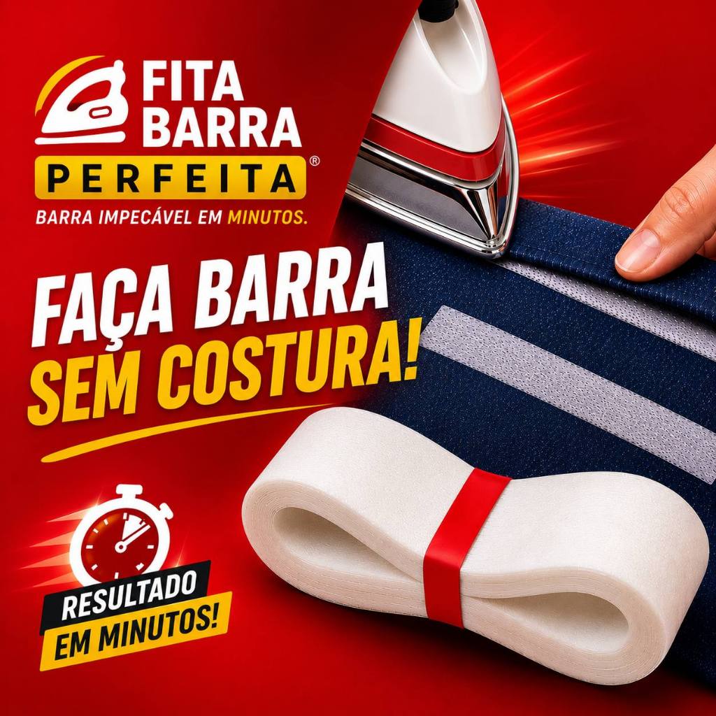 Fita Barra Perfeita ORIGINAL- bainha mágica Barra Calça Jeans Roupa Bainha cortina Ferro Passar tik tok