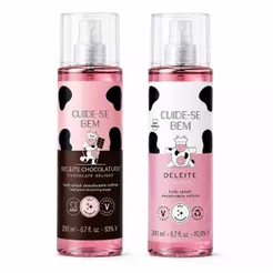 Kit 2 Body Splash Deleite 200ml – Chocolatudo + Delite Feminino | Desodorante Colônia