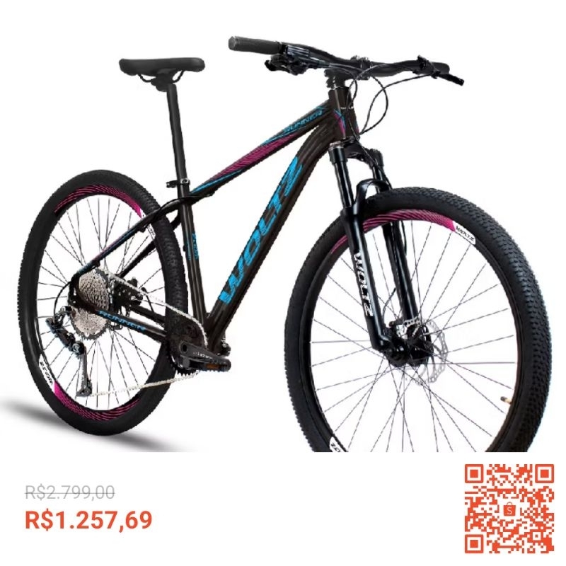 Bicicleta MTB Aro 29 com Suspensão Dianteira para Maior Conforto