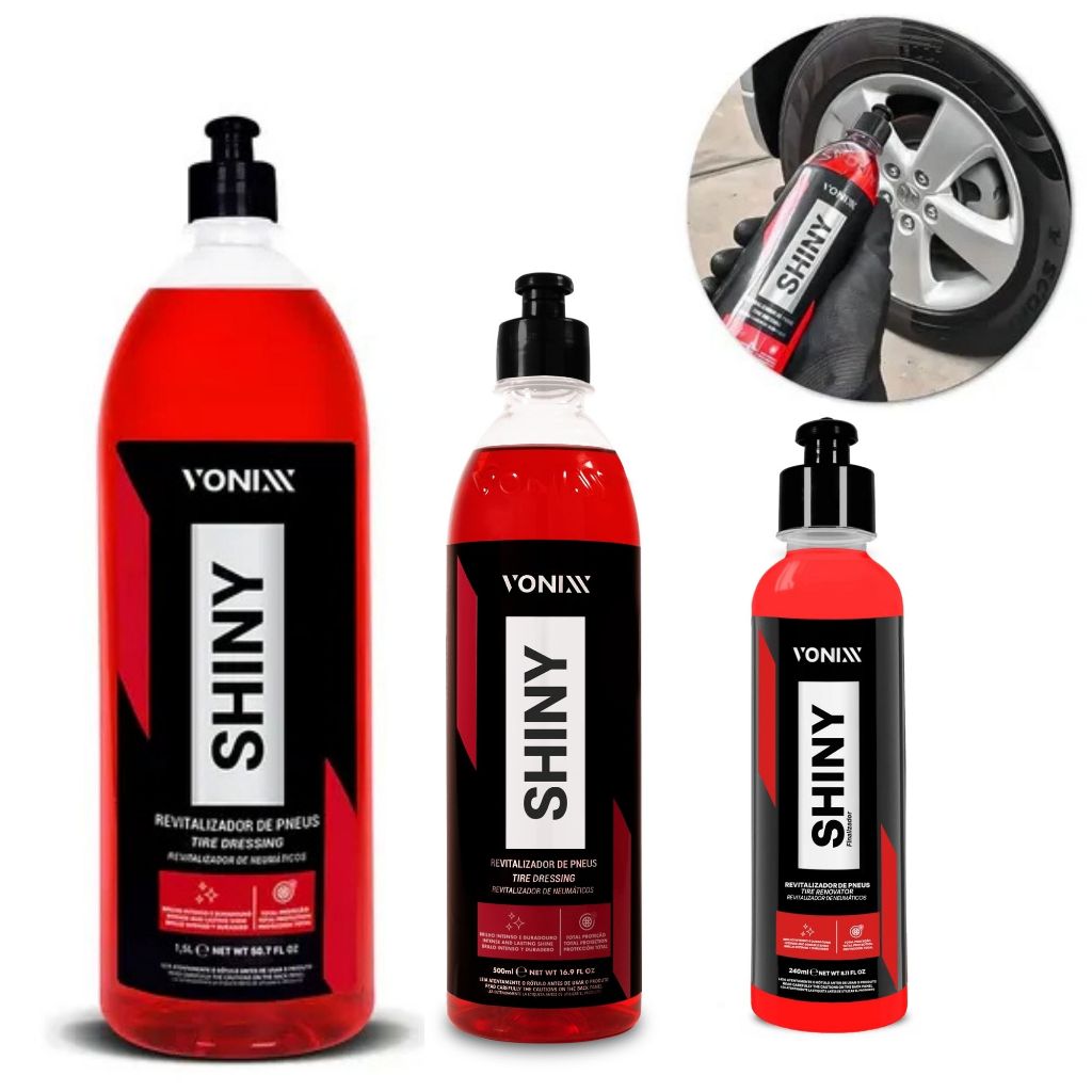 Shiny Vonixx - Selante Revitalizador de Pneus de Alto Brilho e Durabilidade Original