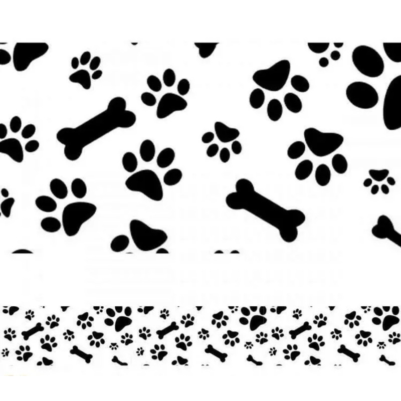Kit 4 Faixas Adesivas Decorativas Papel de Parede Pet Shop